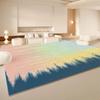 Scandinavian Minimalist Printed Area Rug for Living Room Bedroom Study Non-Slip Multi-Room Floor Mat Home Decor