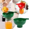 Green Plastic Canned Funnel Wide Mouth Funnel Jars Folding Funnel with Long Neck Liquid Filling Funnels Kitchen Gadget