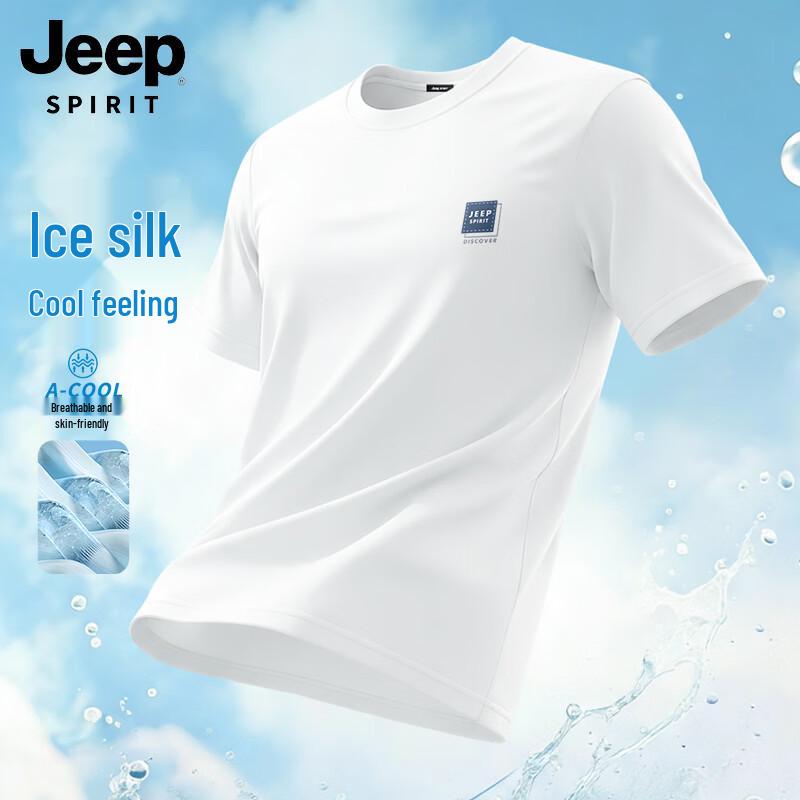 

Мужская футболка JEEP SPIRIT с круглым вырезом из ледяного шелка XL
