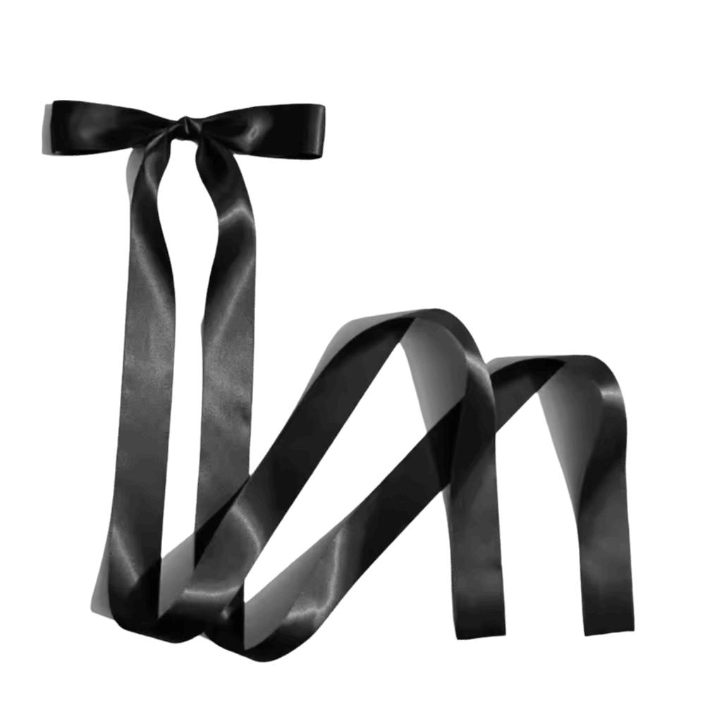 Sweet Bowknot JK Hair Clip Ballet Style Hair Accessories Extra Long Ribbon Bow Hairpin  Fashion чёрный