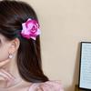 Cloth Rose Flower Hairpin Bohemian Style Girl Rose Hair Clip Sweet Flower Hair Clip  Bridal
