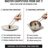 Stainless Steel Chopsticks 5 Pairs, 9 Inch Reble Metal Chop Sticks, Lightweight Hollow Design, Square Anti-Roll & Non-Slip Tips, Dishwasher Safe Food