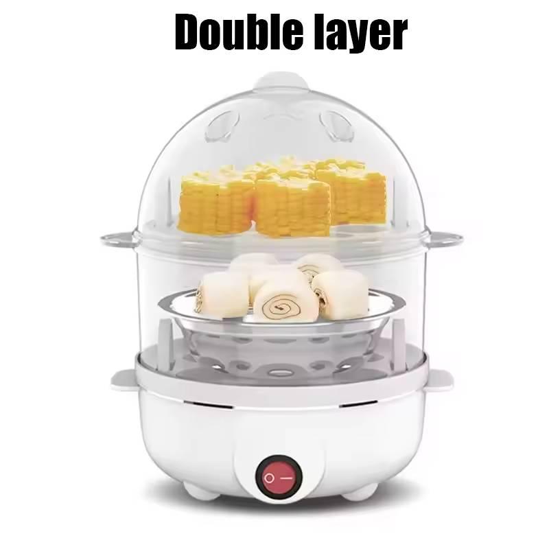 Electric Egg Boiler Multifunctional Breakfast Cooking Machine Mini Egg Steamer Poacher Kitchen Accessory