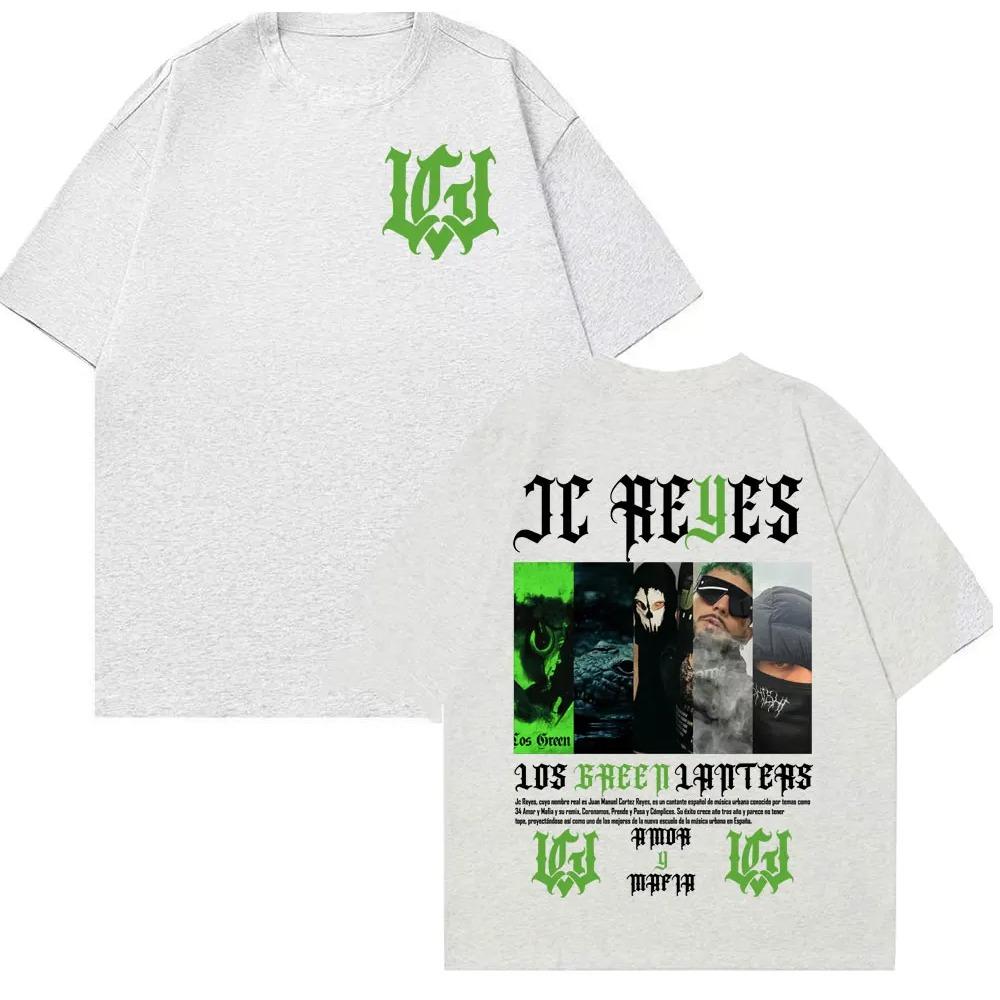 

Футболки Rapper Jc Reyes Los Green Lanters Tour 2025 Мужская мода Готическая винтажная футболка Уличная повседневная футболка с коротким рукавом XXXXXL белый