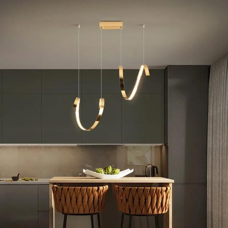 Modern Led Pendant Light Chandelier For Living Dining Room Kitchen Island Luxury Irregular Hanging Lamp Lighting Fixture Luster