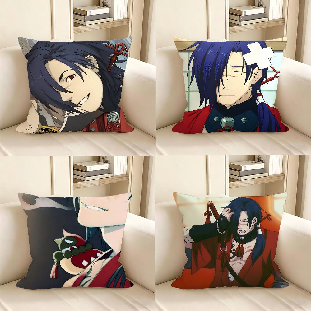 1pc Koujaku Game D-DRAMAtical Murder Pillow Case Fashion Square Pillowcase Bedroom Sofa Room Ins Decoration Leisure
