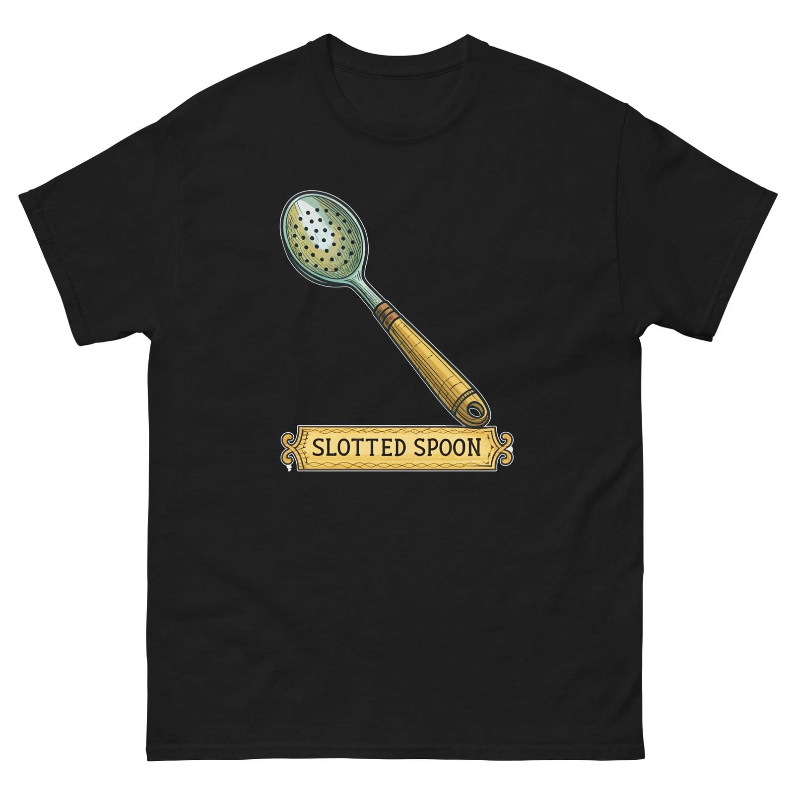 Slotted Spoon Kitchen Home Cooking Culinary Utensil T-Shirt 2XL