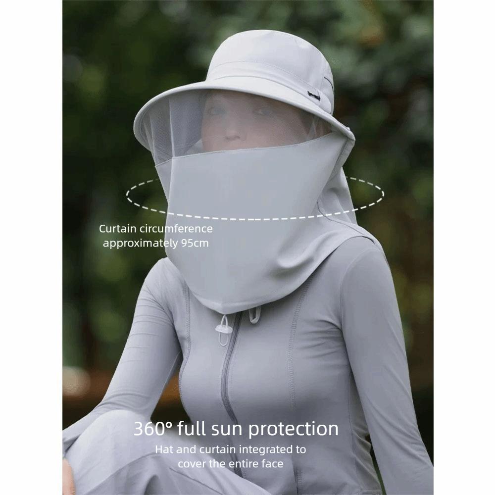 Quick Drying Sun Protection Hat Neck Guard Face Covering Sunhat Summer Sunscreen Cap  Camping