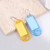 10Pcs Multicolor Keychain Key Id Label Tags Luggage Id Tags El Number Classification Card Key Rings Keychain Random Colors