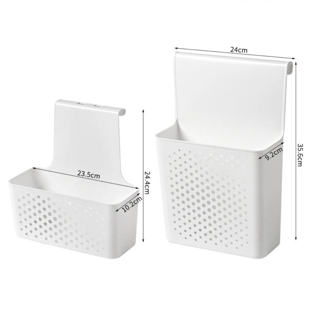 No-Drilling Cabinet Door Storage Shelf Wall Mounted Side Hanging Basket  Ktichen