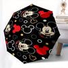 Disney Mickey Mouse, Polka Dots Themed automatic opening and closing folding umbrella, portable - durable, 8-rib umbrella frame, very suitab