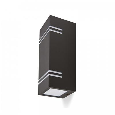 Garden Wall Lamp 2xGU10 IP44 Black