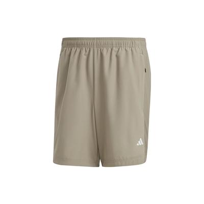 Hiit Base Training Shorts With Plain Logo and Elastic Waist Men Bottoms Pebble-Silver-Gray IB7911