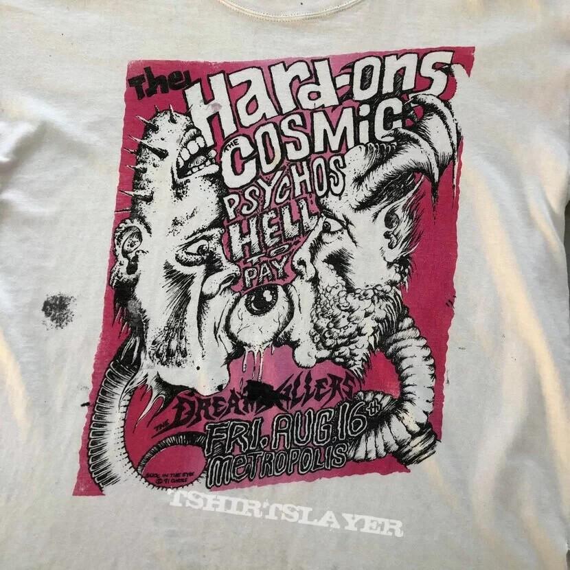 1991 Hard-Ons, Cosmic Psychos, Hell To Pay, Dreamkillers Tour T-Shirt US1203 Unisex T-Shirt M