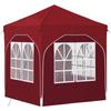Pop Up Party Tent 192 X 192 X 245 Cm Burgundy Red