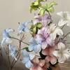 White Fake Daylily Branches Real Touch Simulation Decorative Bouquet  Living Room Ornaments