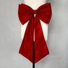 Large Bowknot Waist Ornament Satin Tulle Bow Bow Knots Accessories  Sophisticated Gown