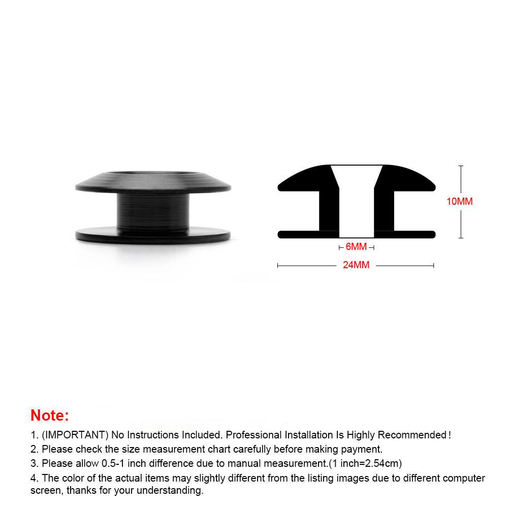 Aluminum Quick Release Fasteners are ideal for front bumpers Rear bumpers and Trunk Hatch lids without logo BX100224