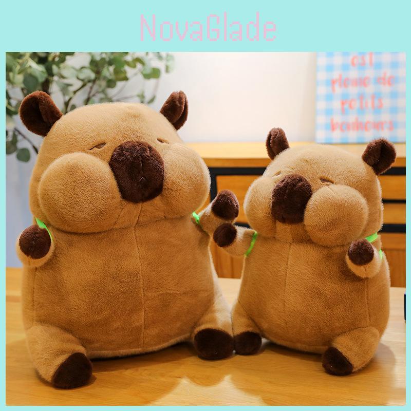 Adorable Capybara Plush Toy High-quality Soft Plush Turtle Backpack Doll For Kids' Birthday