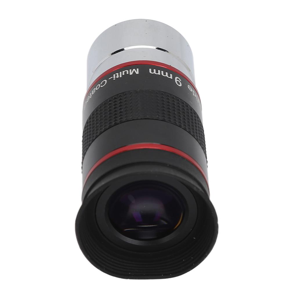 1.25 Inch 9mm Telescope Eyepiece Aluminum Alloy Optical Glass 68 Degree Wide Angle Eyepiece for Astronomy Telescope Accessory