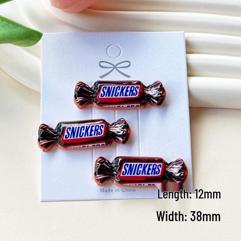 Resin Candy Food Simulation: DIY Jewelry, Phone Case, Crocs Patches, Hair Clips & Accessories.