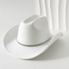 Men's and women's European and American style cowboy hat square rhinestone gem accessories hat retro jazz felt hat