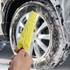 29cm Sponge Brush - Motorcycle Wheel Rim Washer for Car Hubcaps & Bicycle Cleaning with Handle