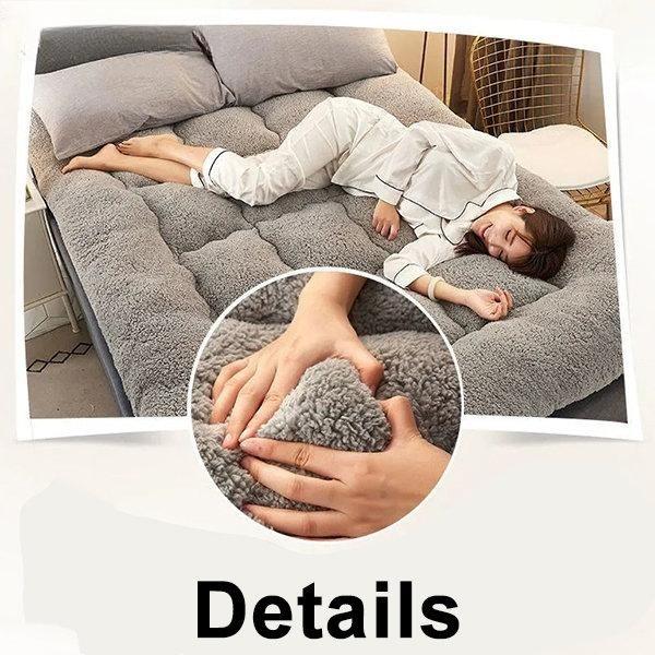 Lamb Wool Home Mattress Winter Thickened Warm Tatami Plush Cushion Bedroom Dormitory Hotel Single and Double People Padded Quilt