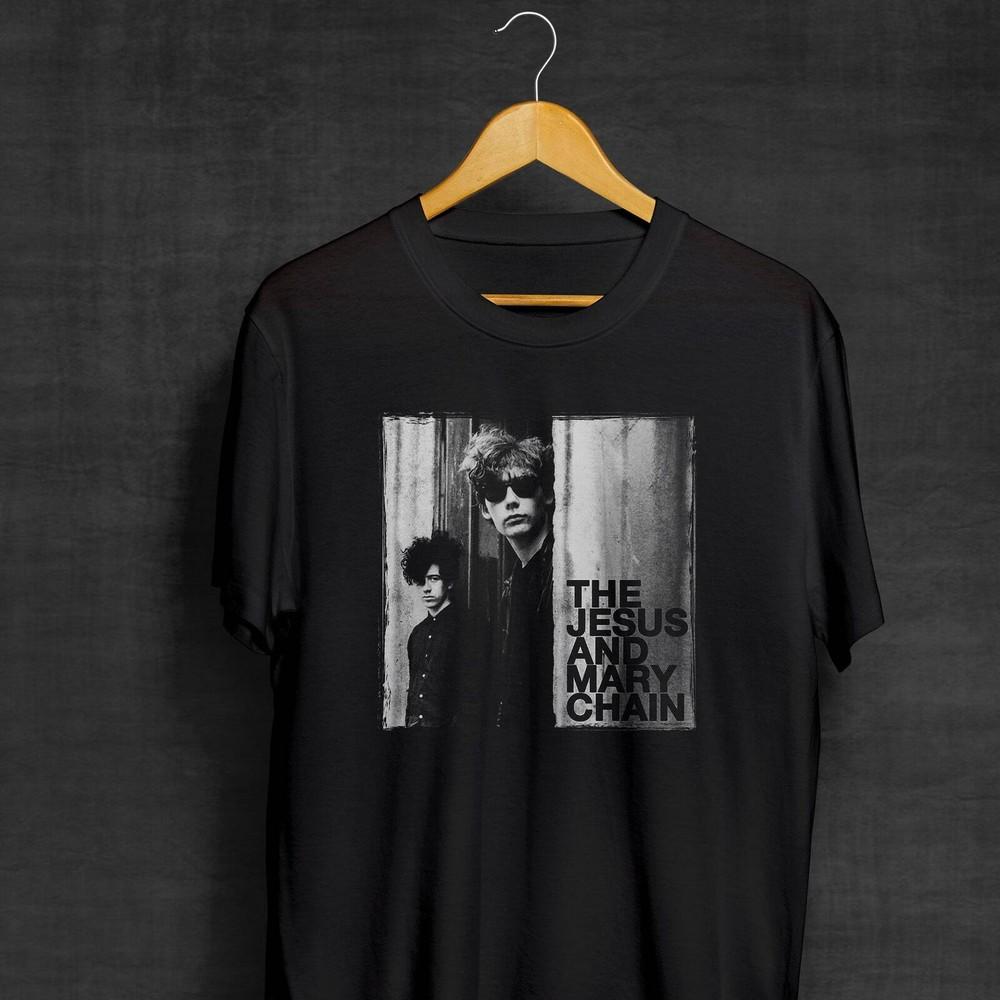 JAMC Black T-Shirt The Jesus And Mary Chain Shirt Band Shirt Shoegaze Unisex T-Shirt XL