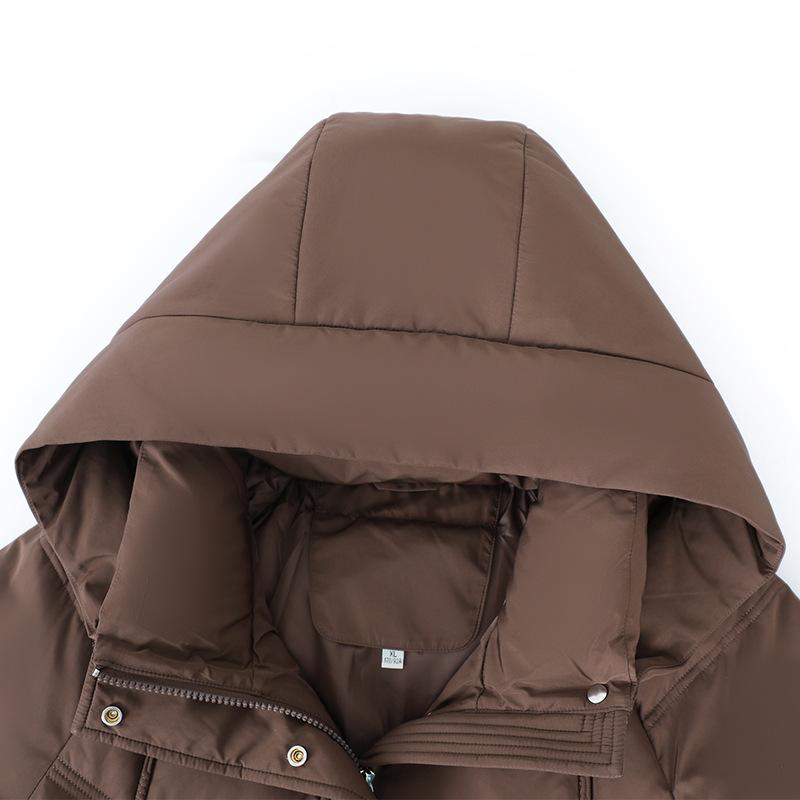 Middle Aged and Elderly Down Jacket Winter Plus Size Cotton Jacket Warm Winter Clothing Casual Down Jacket