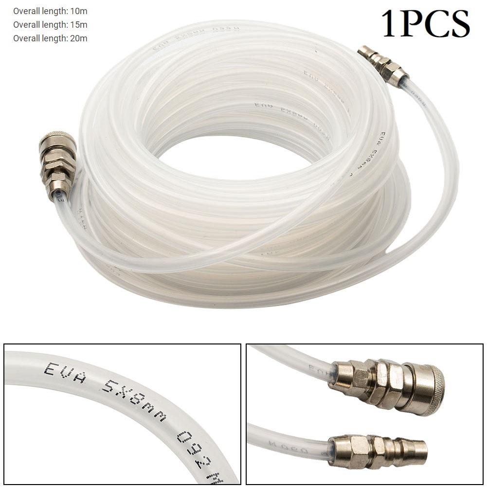 

10/15/20m Pneumatic Air Hose Compressor Air Tube Pump With Quick Connector Fittings Mechanical Hardware Straight Pipe