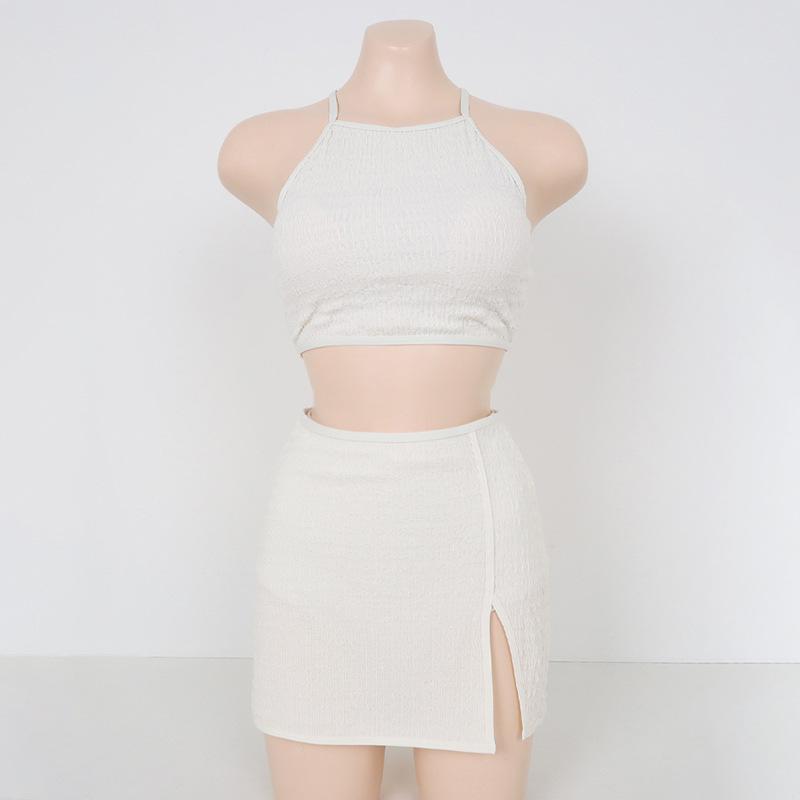 

Белый текстурированный купальник бикини в корейском стиле, набор из 3 предметов для пляжа и горячих источников XL белый