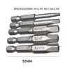 5Pcs Shank Magnetic Head Screwdriver Set Screwdriver Drill Bit 50mm 1/4 inch Hex Shank Socket Adapter Power Tools