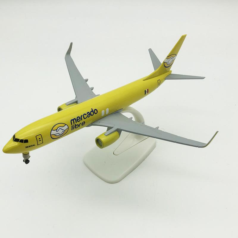 1/400 Scale Model Planes 20cm B737 Aeromexico Airways Alloy Diecast Toy Aircraft Miniature Airplanes Static Model with Base