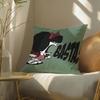 Quino Cartoon Cute Girl MafaldaM Cushion Cover Silky elegant Comfort Sofa Bed Invisible zipper Beach pillowcase
