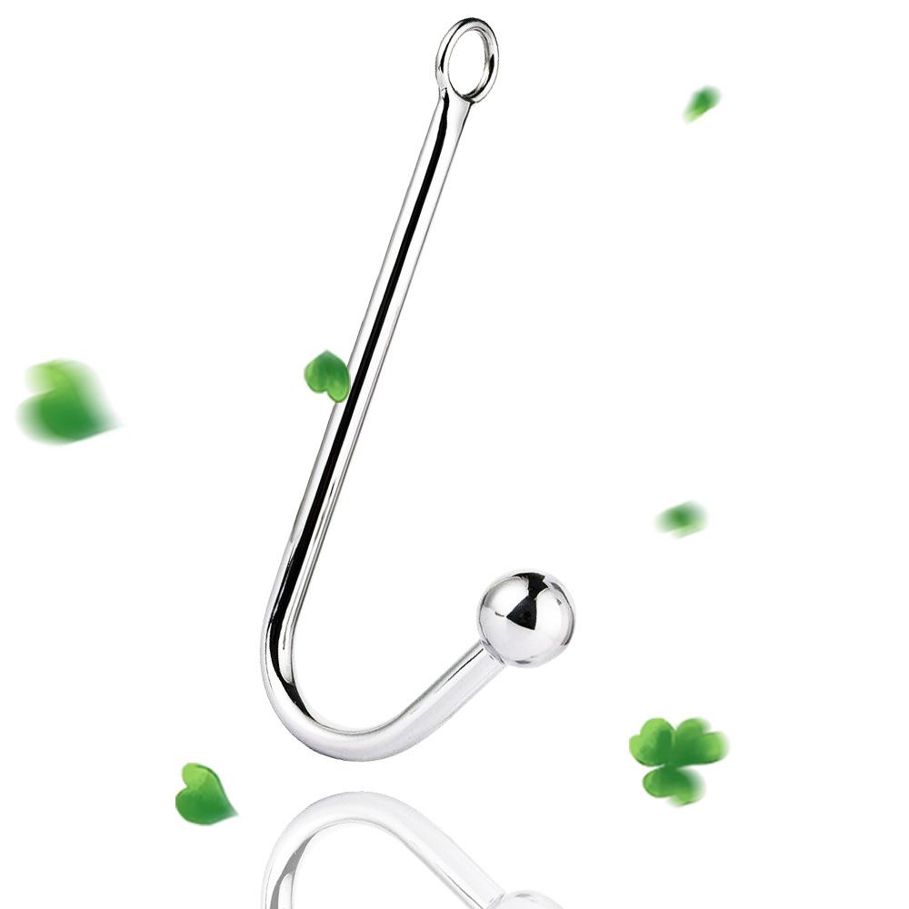 Stainless Steel Metal Anal Hook Back Court Masturbation Hook Sex Toys Single Bead Anal Hook Female Adult Sex Toy