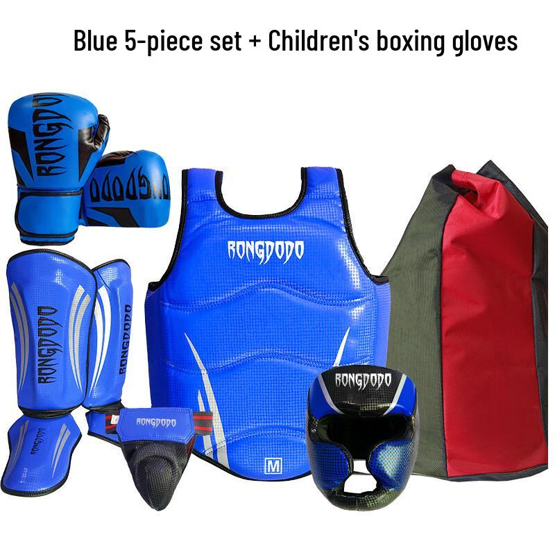Dingbai Sanda Protective Gear Set with Kids Boxing Gloves