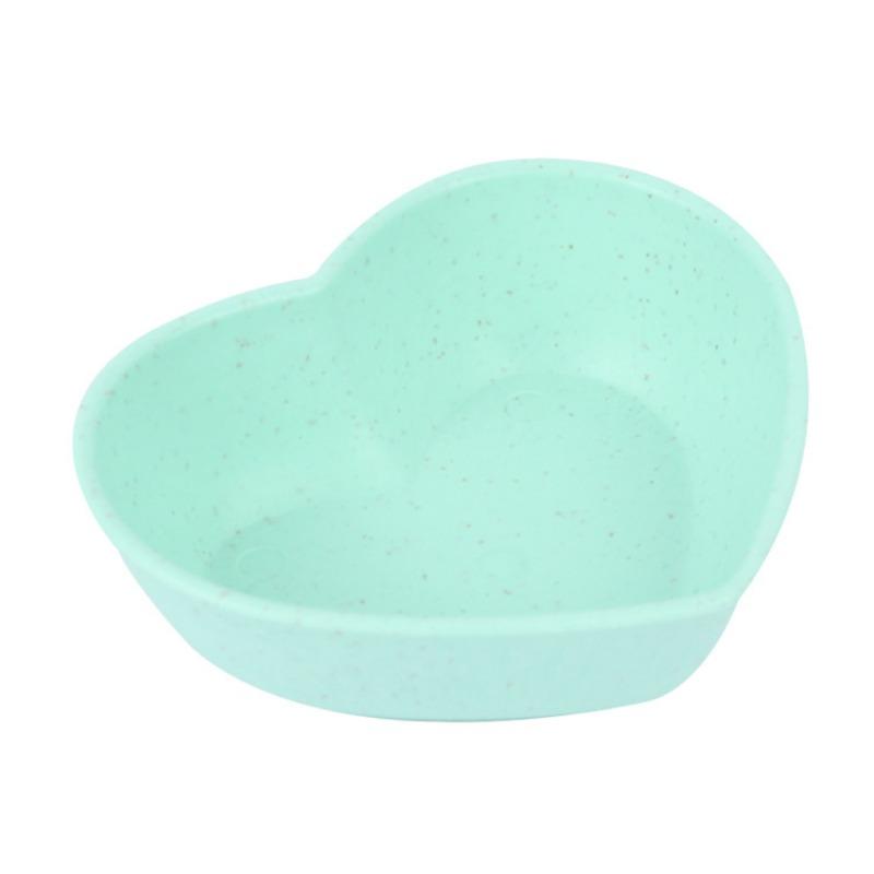 Household Love Fruit Plate - Wheat Straw Hot Pot Seasoning Heart-shaped Cute Plate for Seasoning Dish, Side Dish