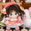 Stoffpuppe 20cm Anime Kirschblütenmädchen Cosplay Plüschpuppe Körper mit Skelett Niedliches Cartoon-Spielzeug für Kinder Geschenke Geburtstag