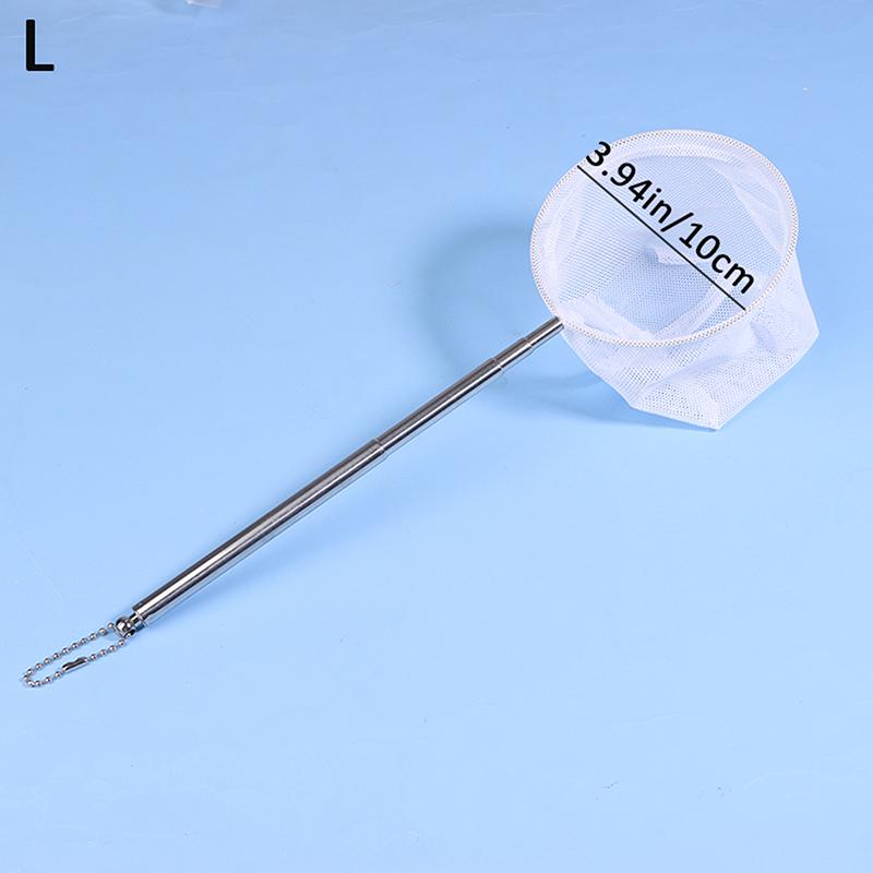 1Pc Aquariumfish Fishing Net Stainless Steel Retractable Small Shrimp Fishing Nets Fish Shrimp Tank Aquarium Accessories