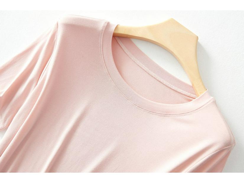 2022 Frühling/Sommer Damen Locker Modal Rundhals Kurzarm T-Shirt