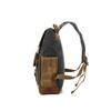 Sac à dos Homme Voyage Imperméable Sac Ordinateur Portable Sac à Dos Toile Cirée Huilée Vintage Sacs à Dos Cuir Sac à Dos Homme Sac d'École