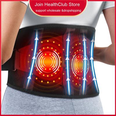 Elektrische Verwarmende Elastische Massagegordel Rugondersteuning Spierontspanning 3 Vibratieniveaus Onderrug Decompressie Rugbrace