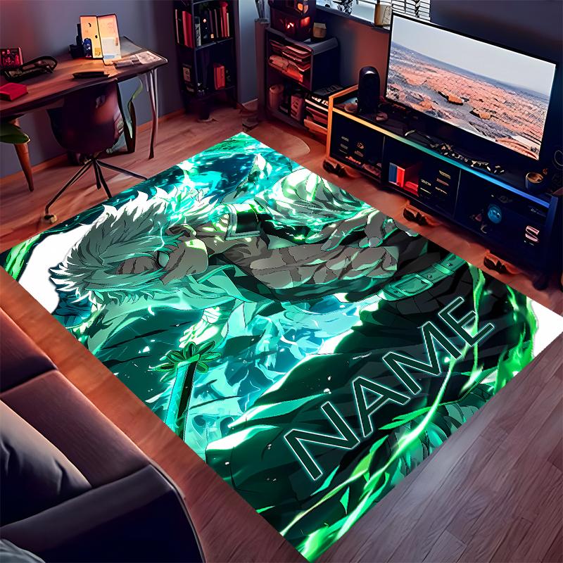 Custom personalization Demon Slayer characters Print Area Rug - Soft, Washable Non-Slip Indoor Mat,Living Room,Home&Office Decorative Rug