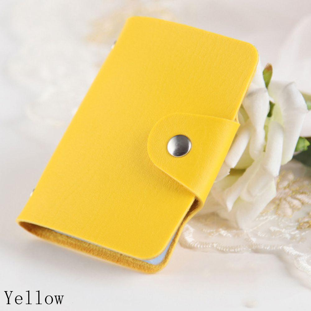 11 Card Slots Double Sided Plastic Card Holder Small Size Multicolor Business Pack Bus Card Bag Women Purses Men Wallet
