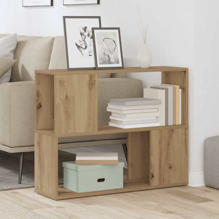 VidaXL Bibliothèque/Séparateur de pièce chêne artisanal 80x24x63 cm, séparateur de pièce, cloison de séparation, étagère à 856735
