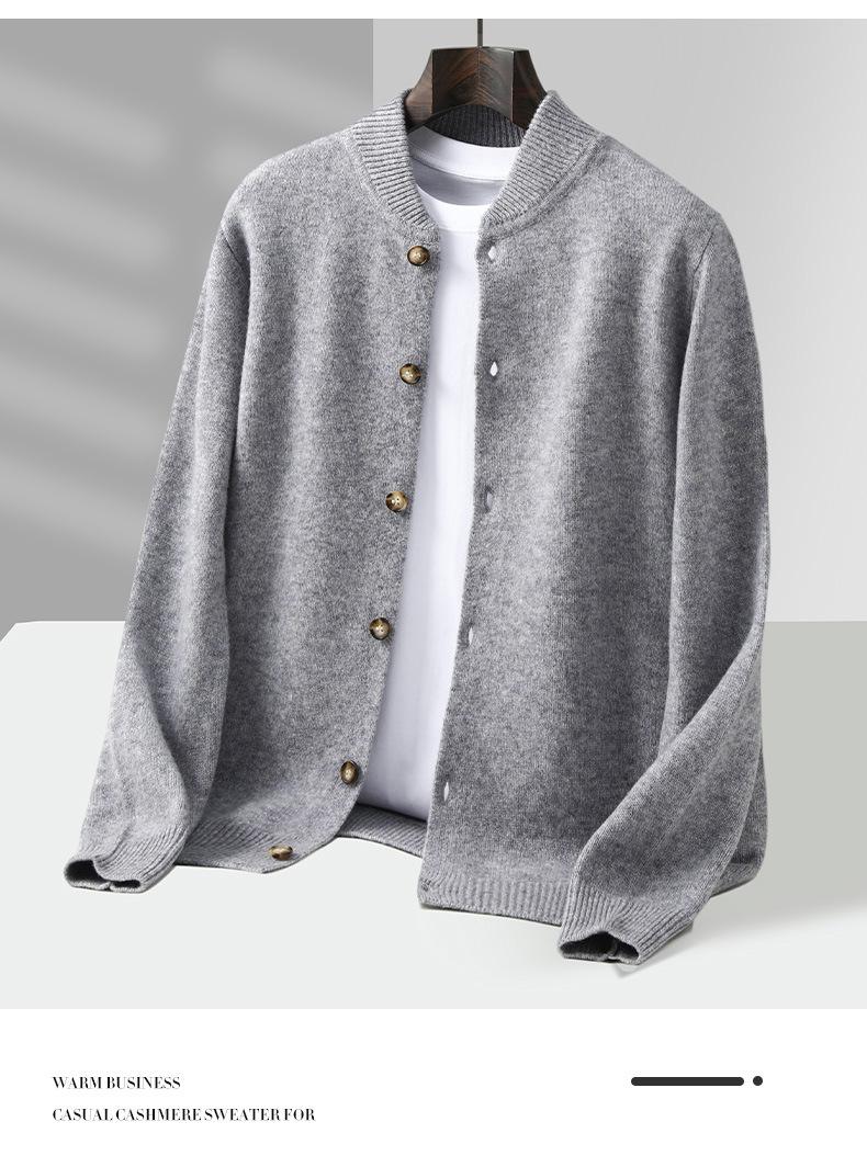 100% Pure Wool Baseball Shirt, Sweater