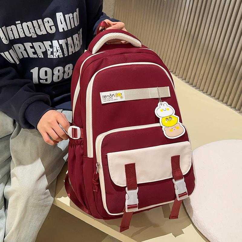Schulranzen für Kinder, Grundschüler, Mädchen, Mittelschüler, Rucksack mit großer Kapazität und hochwertiger Patchwork-Optik