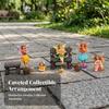 Fairy Garden Figurines Set HandPainted Miniature Bright Colors Desktop