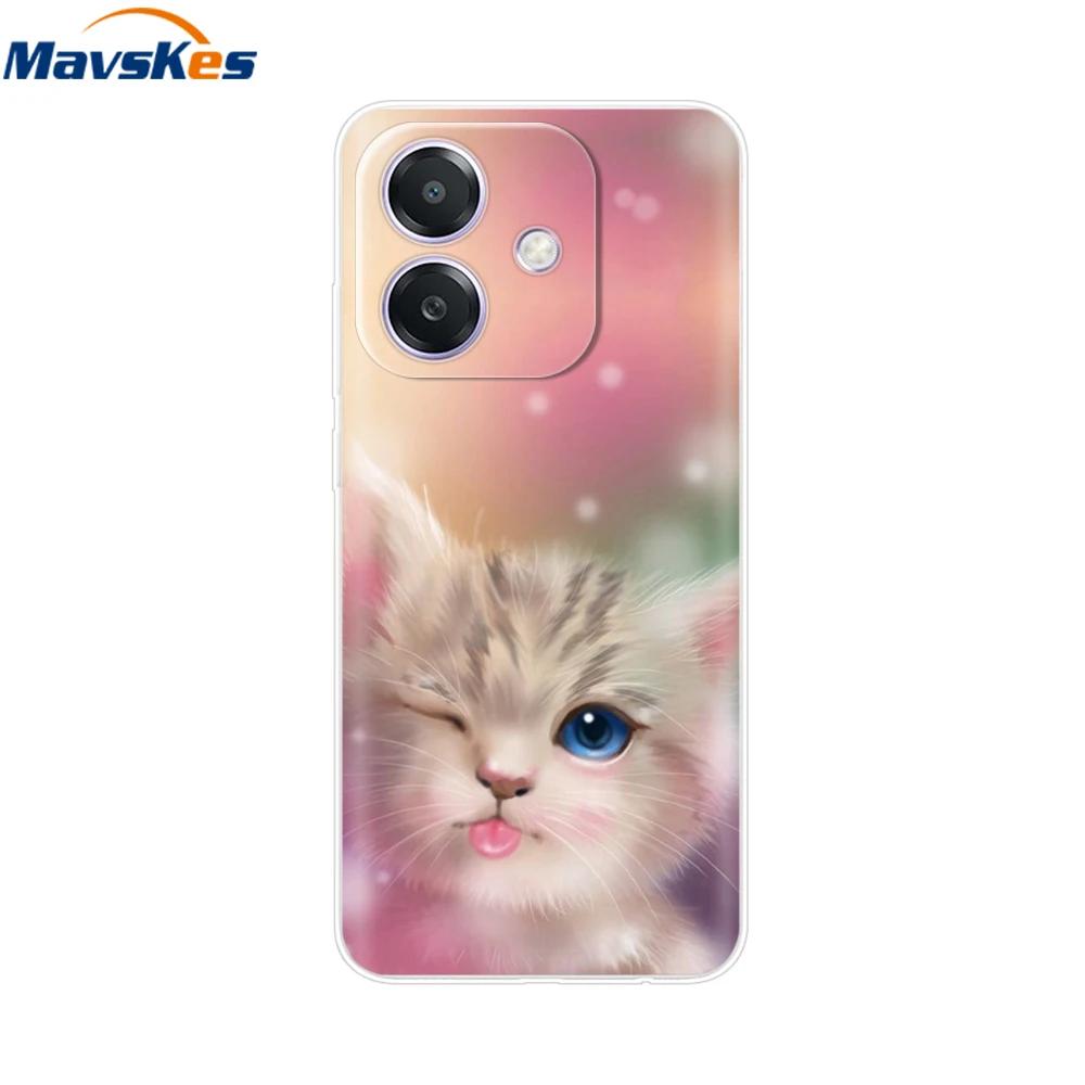 Soft Clear TPU Case For Oppo A3X A3 4G 5G 2024 Cases Soft Silicone Phone Cover for OPPOA3X OPPOA3 Protective Shell Cover Coque